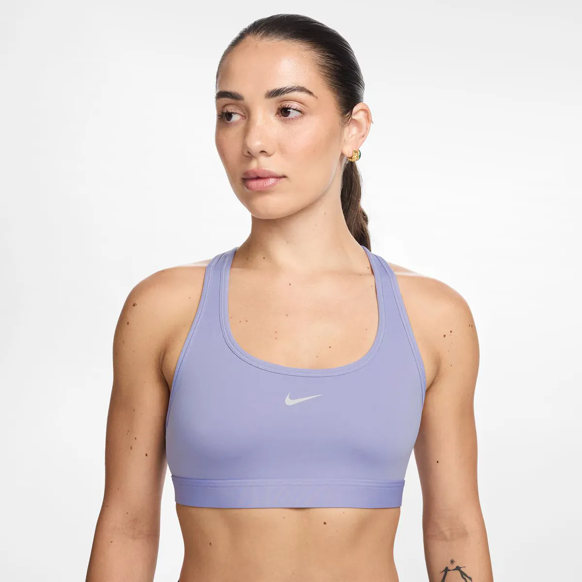 

Женская футболка Nike Swoosh Light Support, фиолетовый