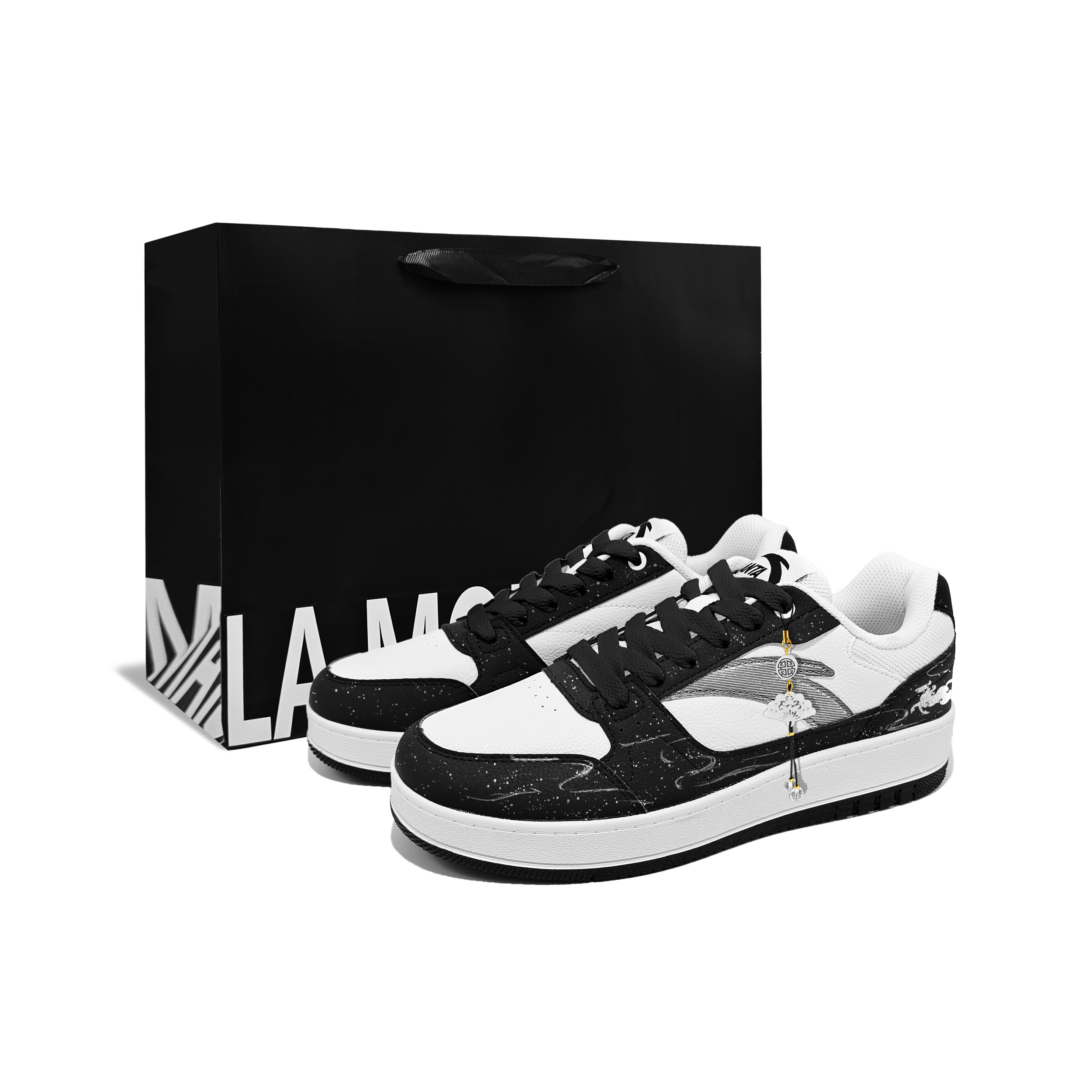 

Оригинальные кроссовки для скейтбординга Unisex с амортизацией Original 2, износостойкие, низкие ANTA, черный