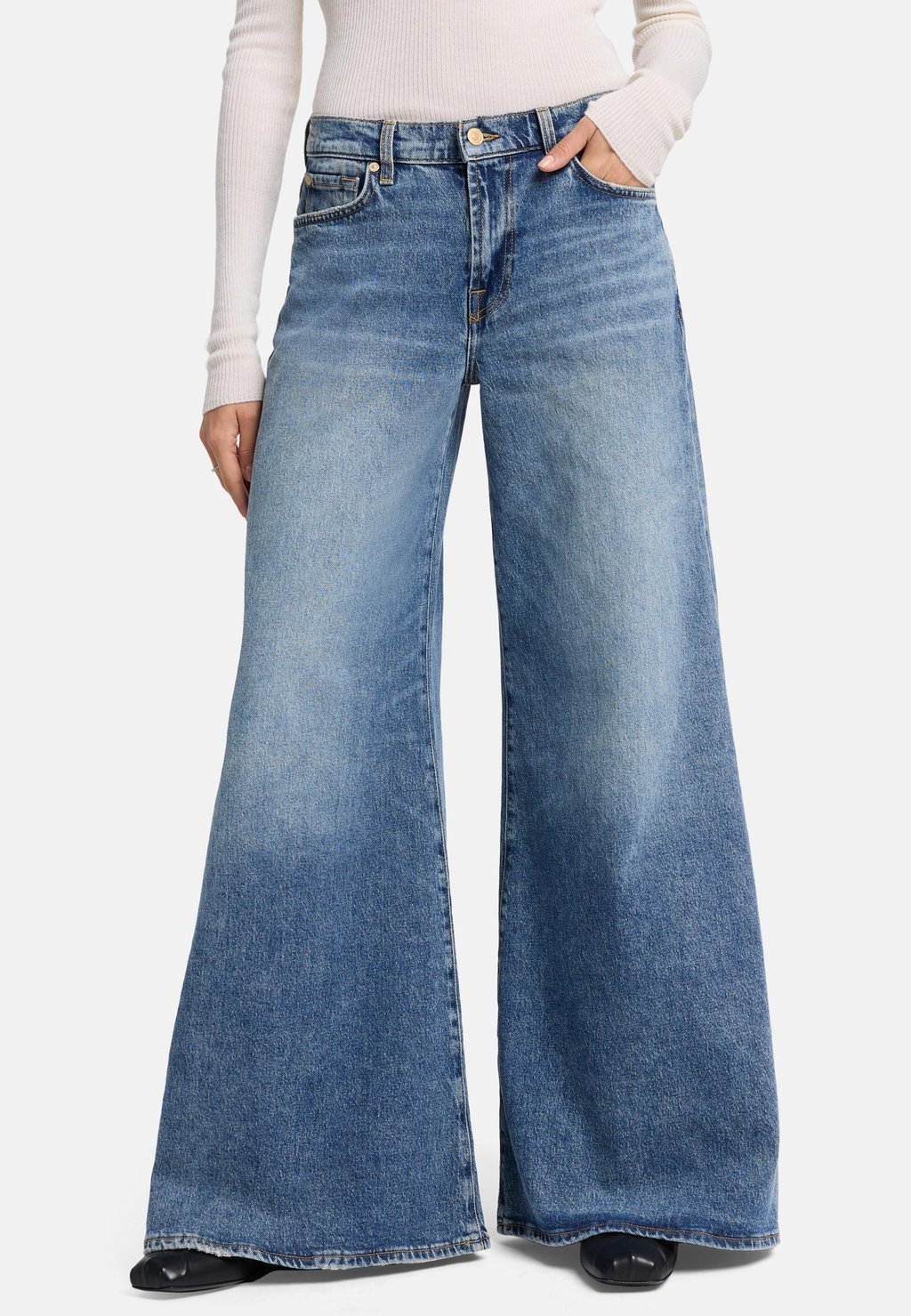 

Расклешенные джинсы WIDE LEG FIT 7 for all mankind, темно-синий