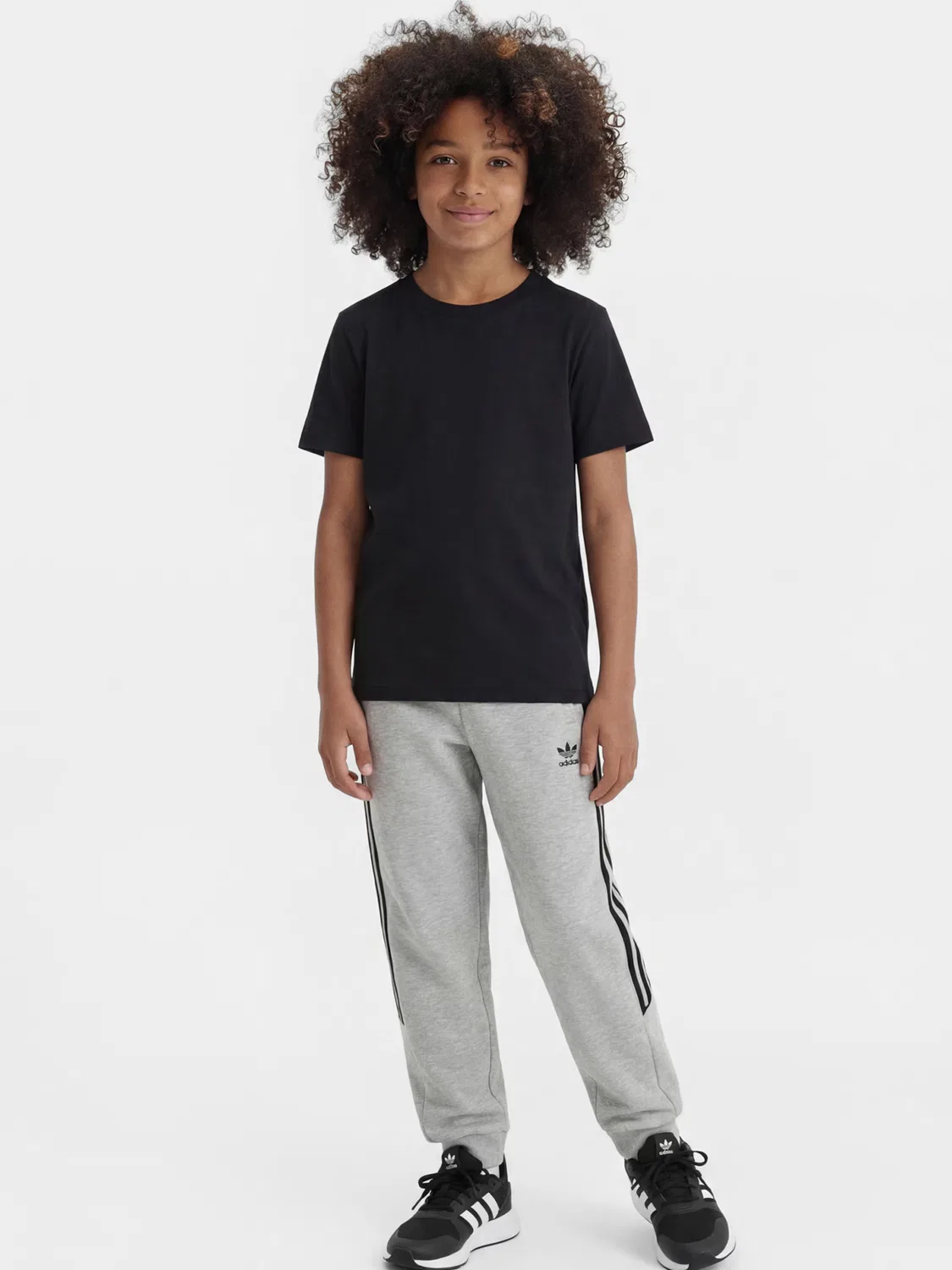 Зауженные брюки Adidas Originals SPACER светло-серого цвета — фото 4