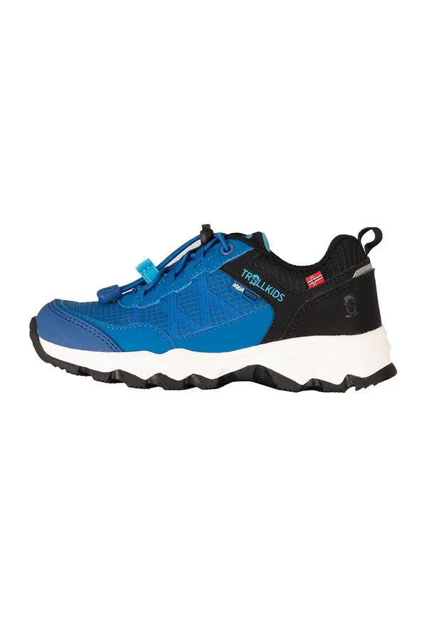 Детские походные ботинки trolltunga hiker low xt Trollkids, Alpine Blue/Black/Pool Blue