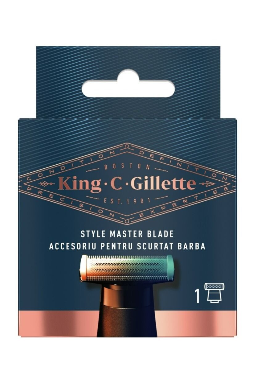

Gillette King C Style Master картриджи для бритвы, 1 шт.