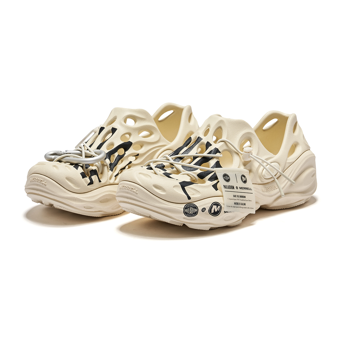 Palladium Меррелл x Клоги унисекс - экрю/черный, цвет Ecru/Black — фото 4