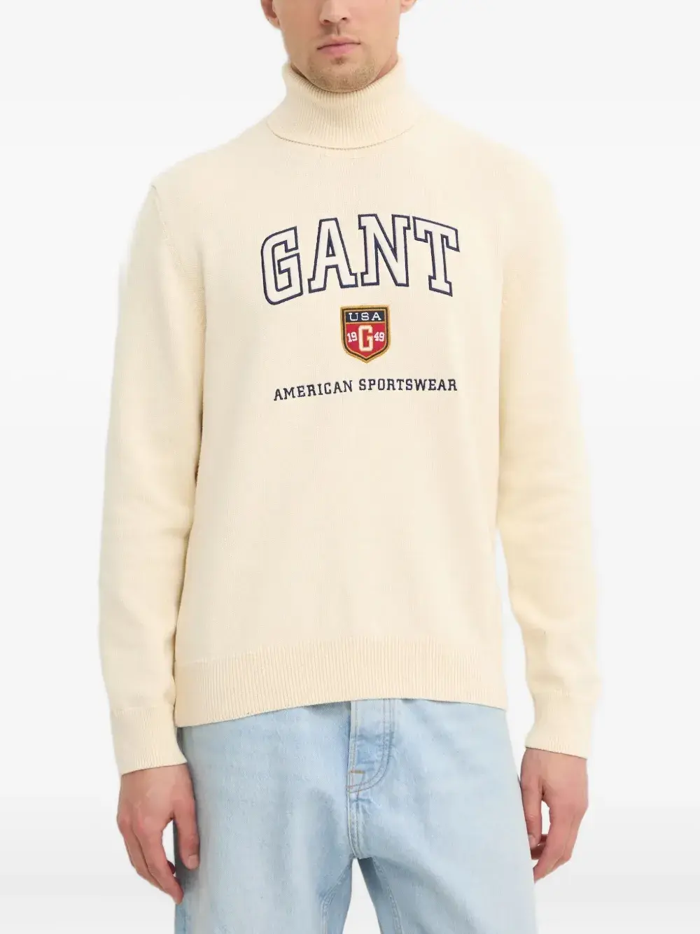 

Водолазка с логотипом Gant, нейтральный