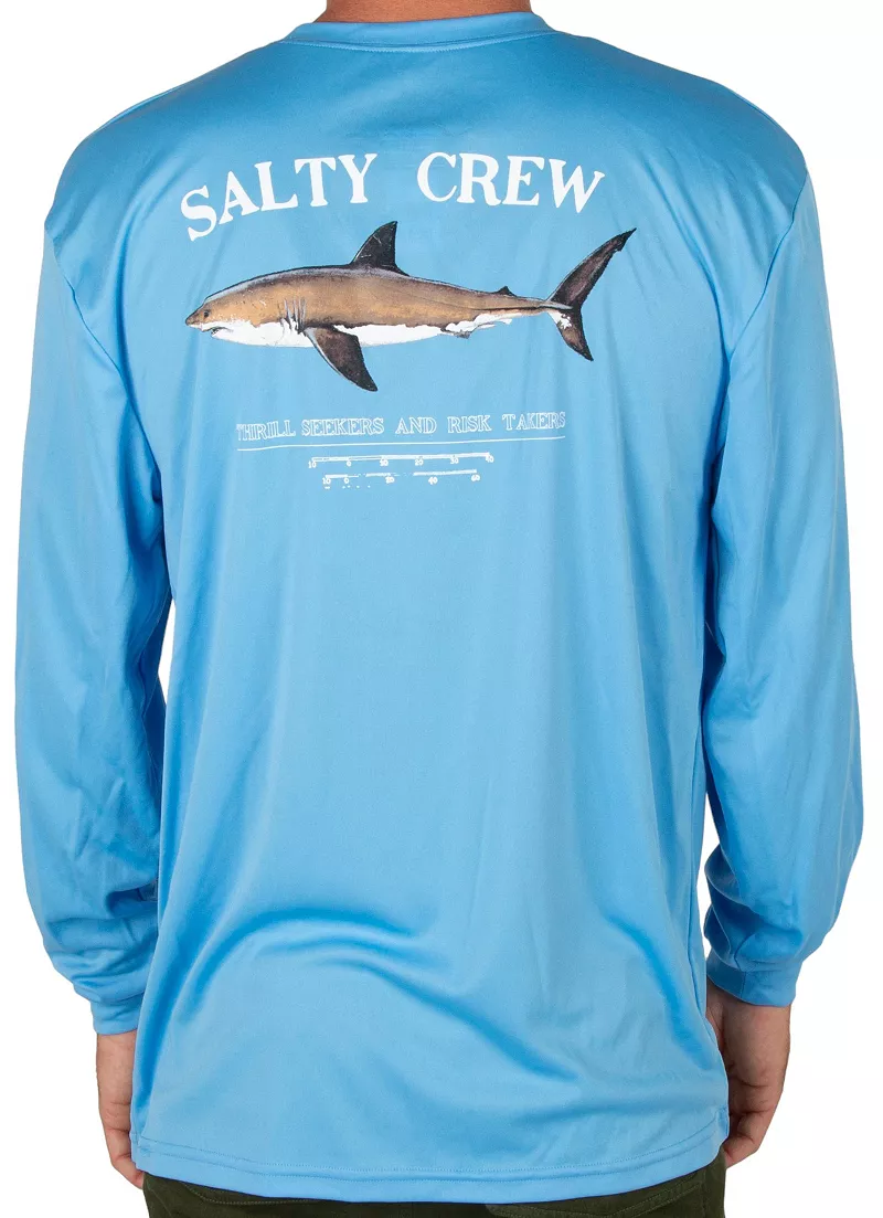 

Мужская футболка Salty Crew с длинным рукавом Bruce Tech, цвет Marine blue