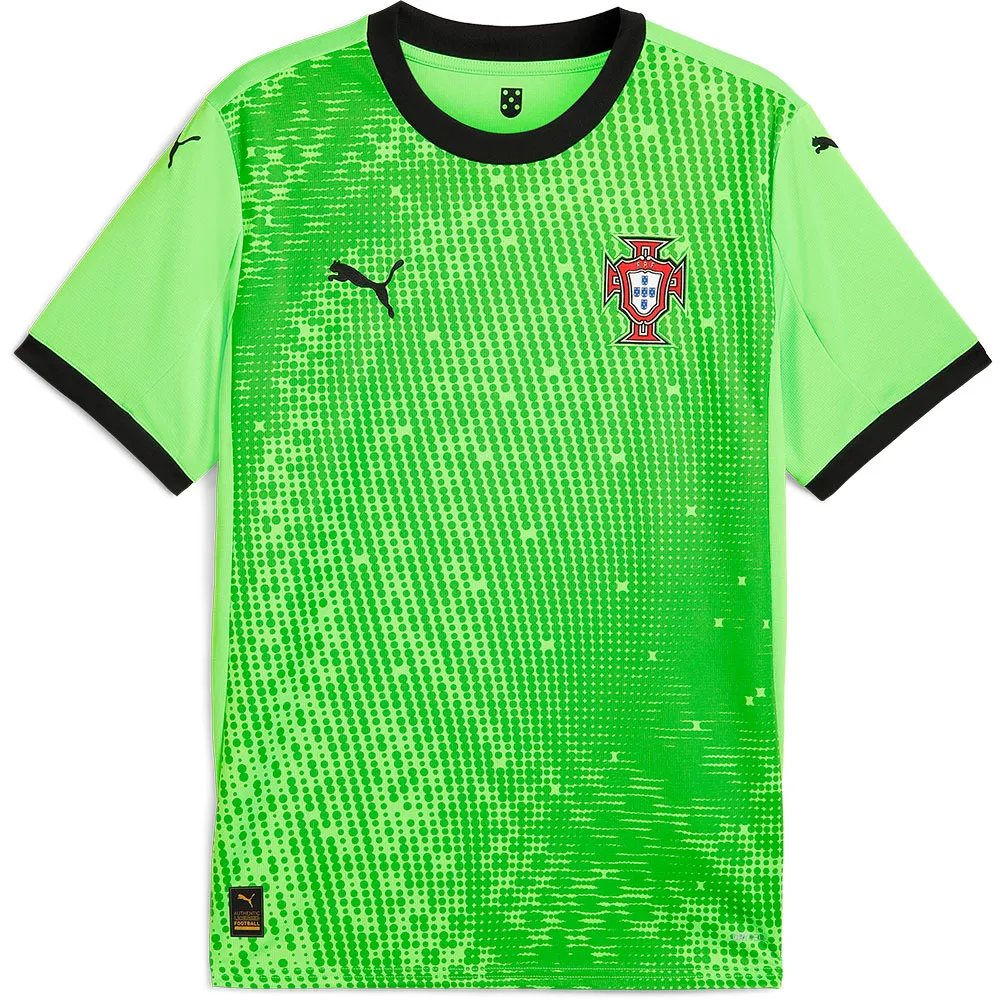 

Футболка с коротким рукавом Puma Portugal 24/25 Replica goalkeeper home, зеленый