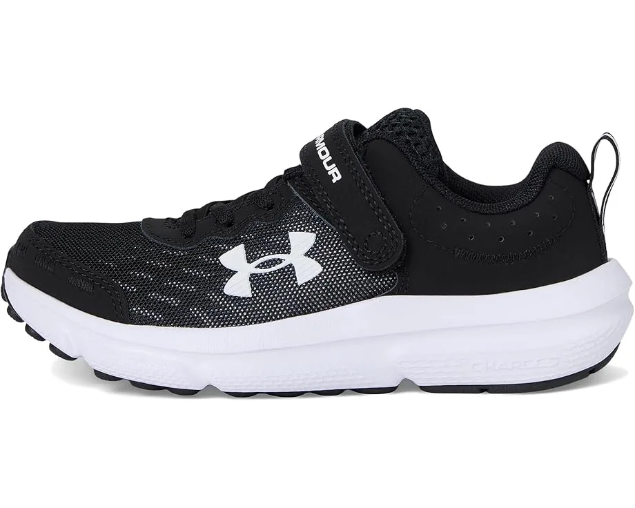 Кроссовки Under Armour Kids Assert 10 Alternate Closure (Little Kid), Black/White/WhiteSee Less — фото 4
