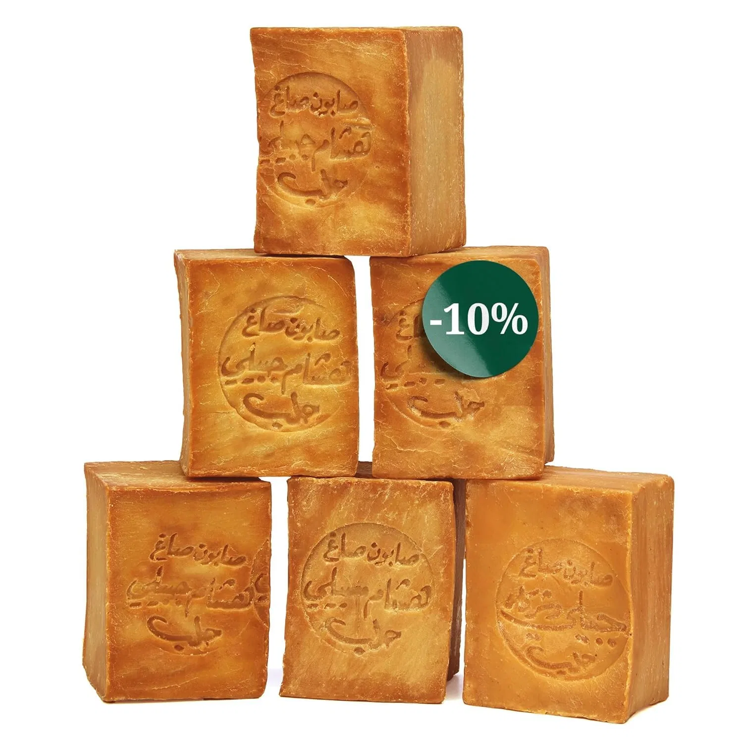 Набор оригинального алеппского мыла Green Valerie, 6 x 200 г Grüne Valerie Naturkosmetik