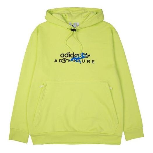 

Толстовка originals adv logo hoody dragon printing sports yellow Adidas, желтый