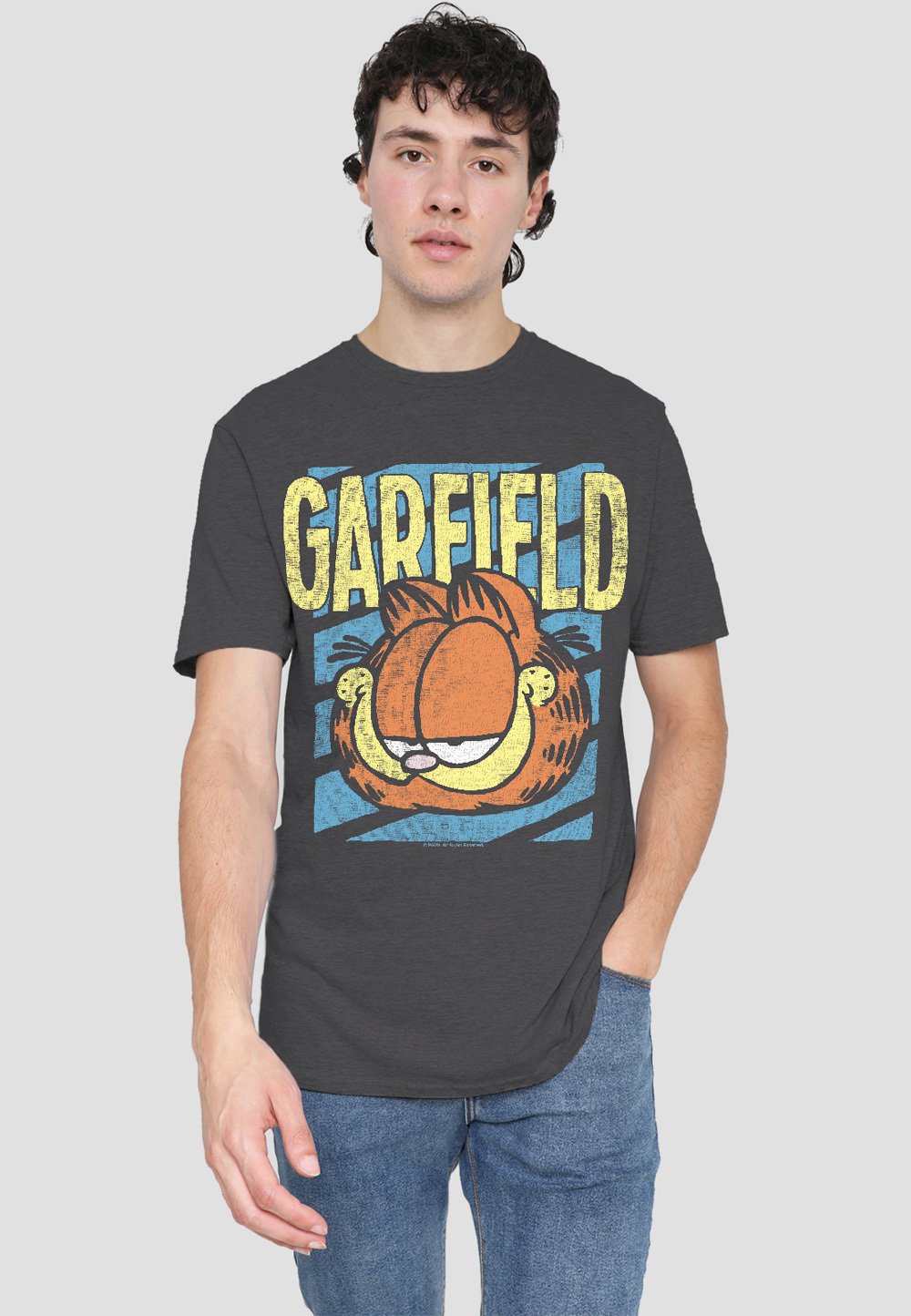 

Футболка с принтом GARFIELD RAD Cotton Soul, антрацит