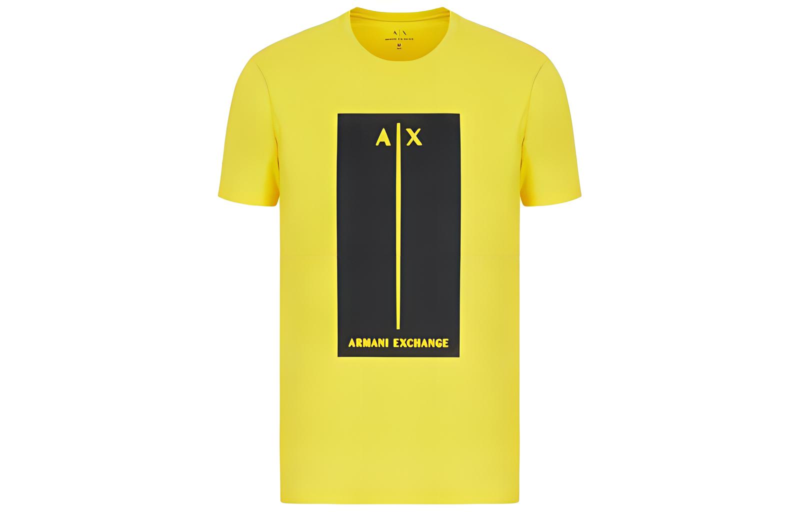 

ARMANI EXCHANGE Футболка мужская желтая