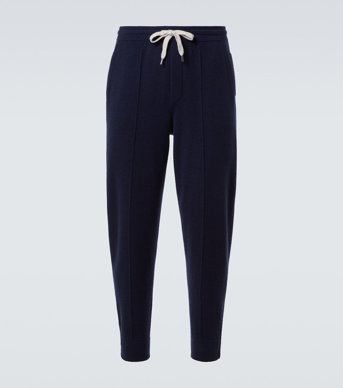 

Кашемировые спортивные брюки с добавками Brunello Cucinelli, Blu Marina/Grigio Chiaro