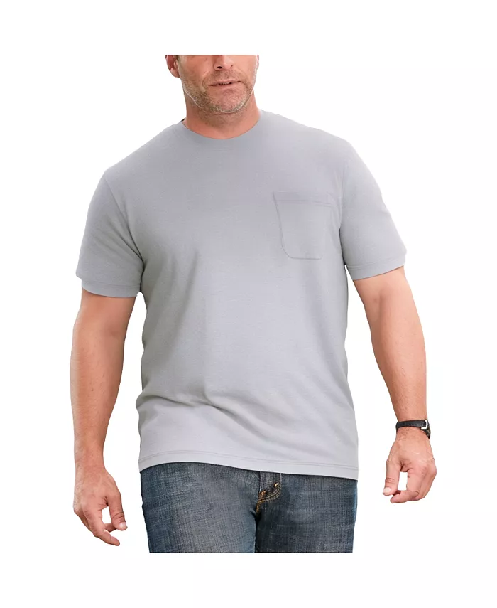 

Футболка Big & Tall 3-Pack Longer Length Pocket Crewneck KingSize, мультиколор