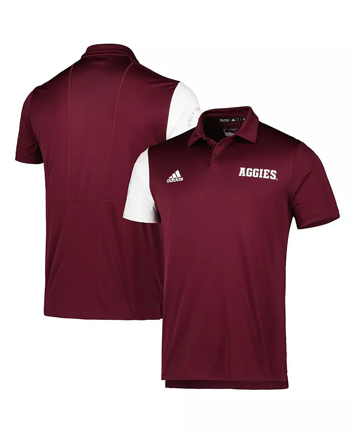 

Мужская поло Texas A&M Aggies AEROREADY цвета бордо adidas