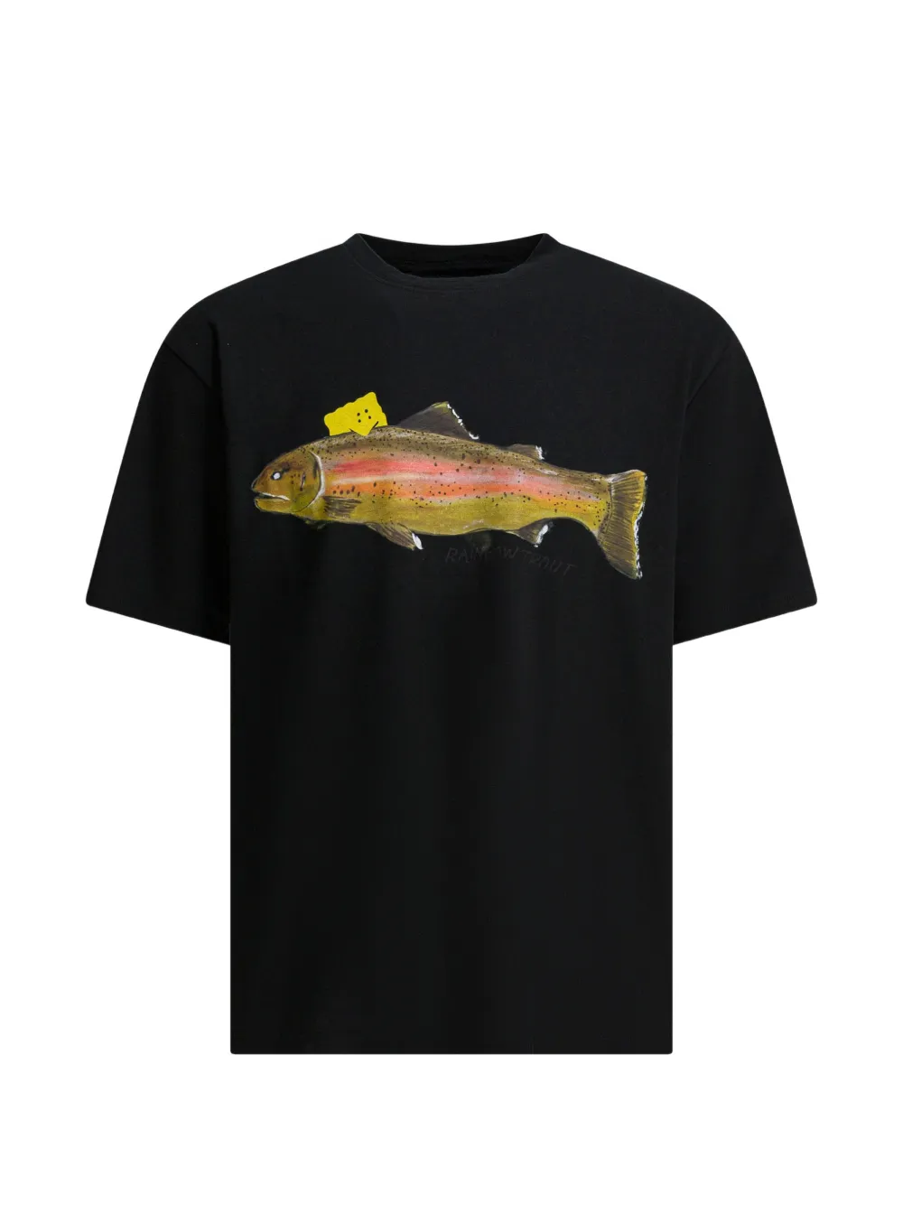 

Футболка с короткими рукавами и принтом Kapital, черный