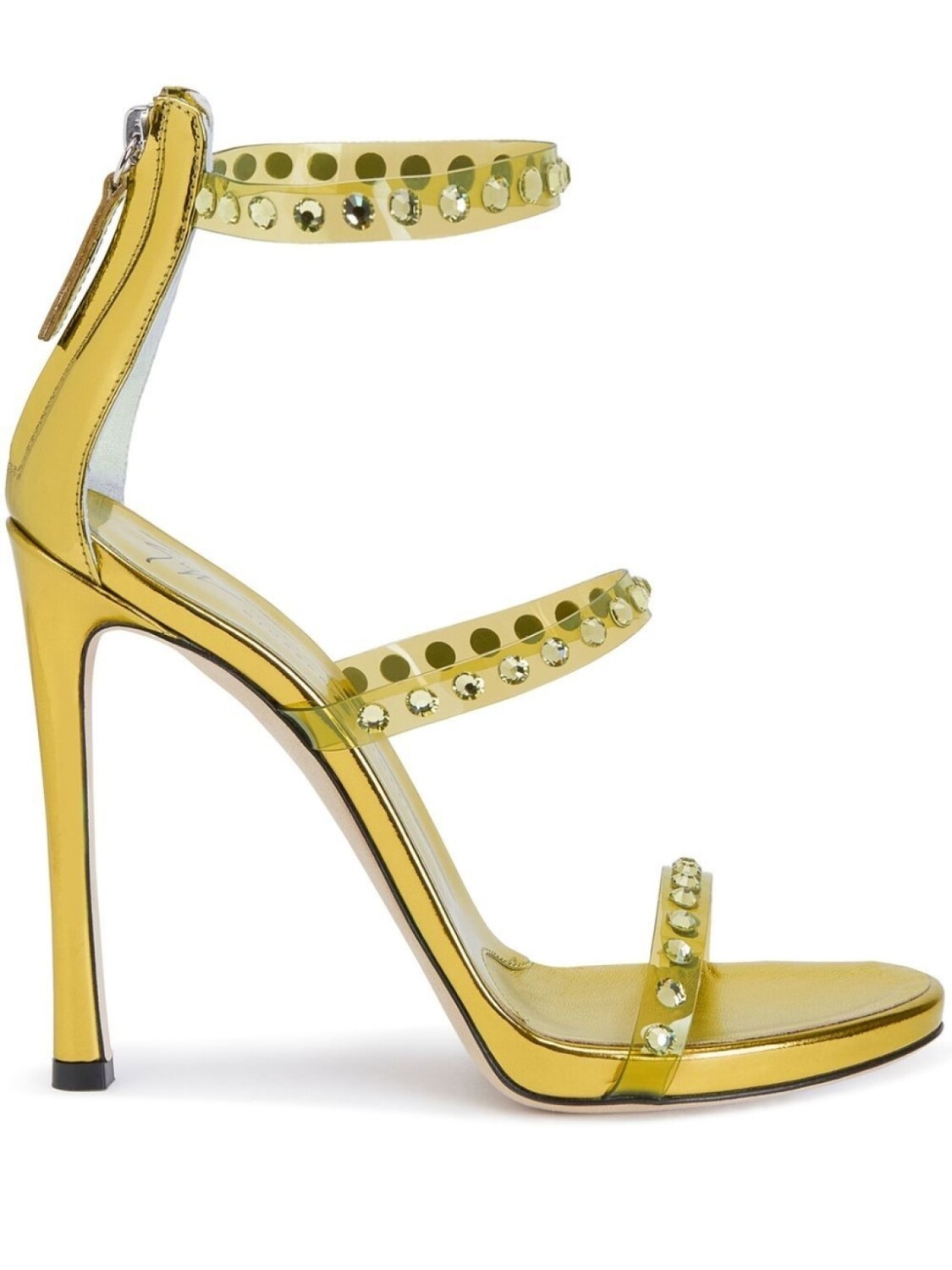 

Giuseppe Zanotti декорированные босоножки, желтый