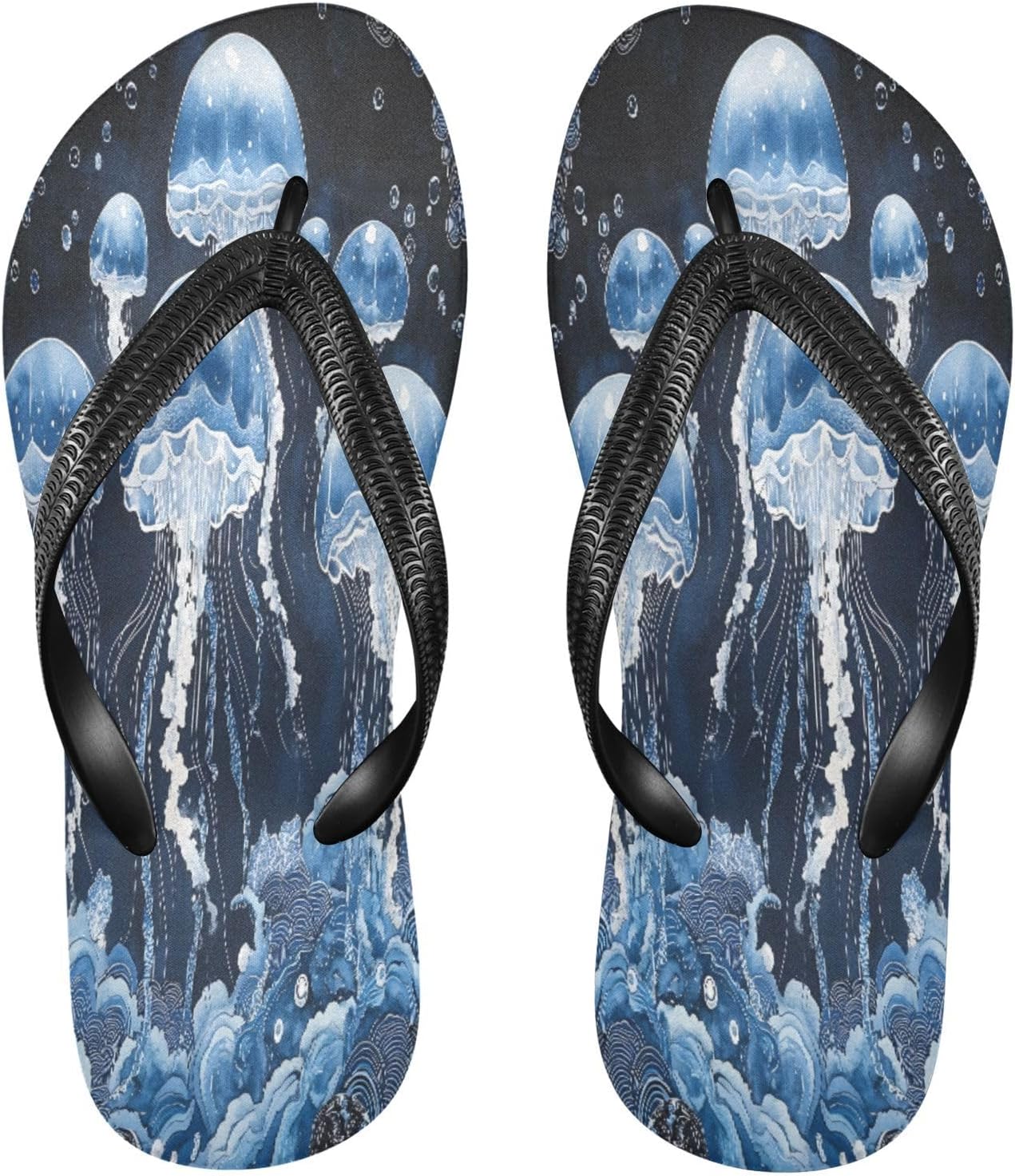 

Женские и мужские шлепанцы с подсолнухом и гномом, женские слайды, мужские сандалии, душевые тапочки, летние нескользящие шлепанцы для плавания, пляжа и ванной Mnsruu, Jellyfish I18223