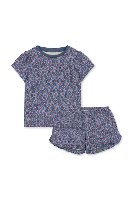 Комплект детский с воланами FAMO FRILL SET Konges Sløjd, бирюзовый