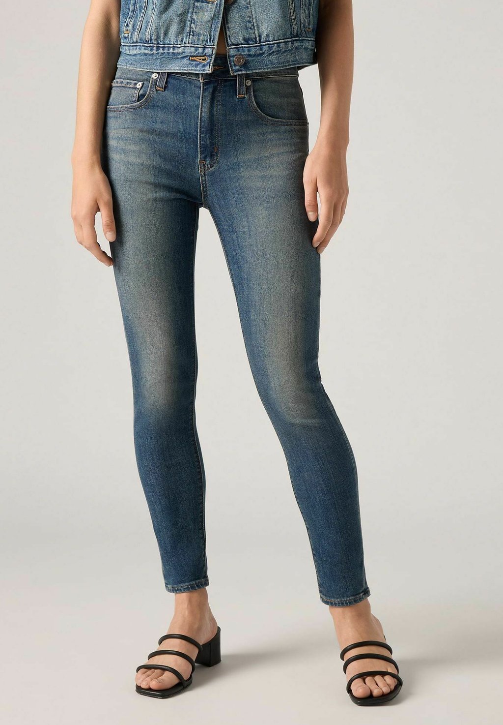 

Джинсы скинни HIGH RISE SKINNY Levi's, темно-синий