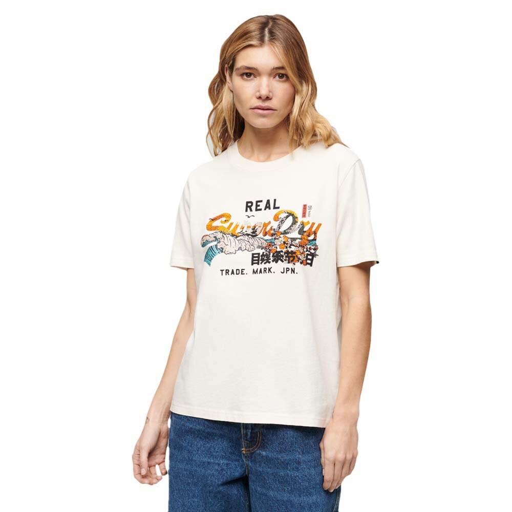 

Футболка с коротким рукавом Superdry Tokyo Vl Relaxed, серый