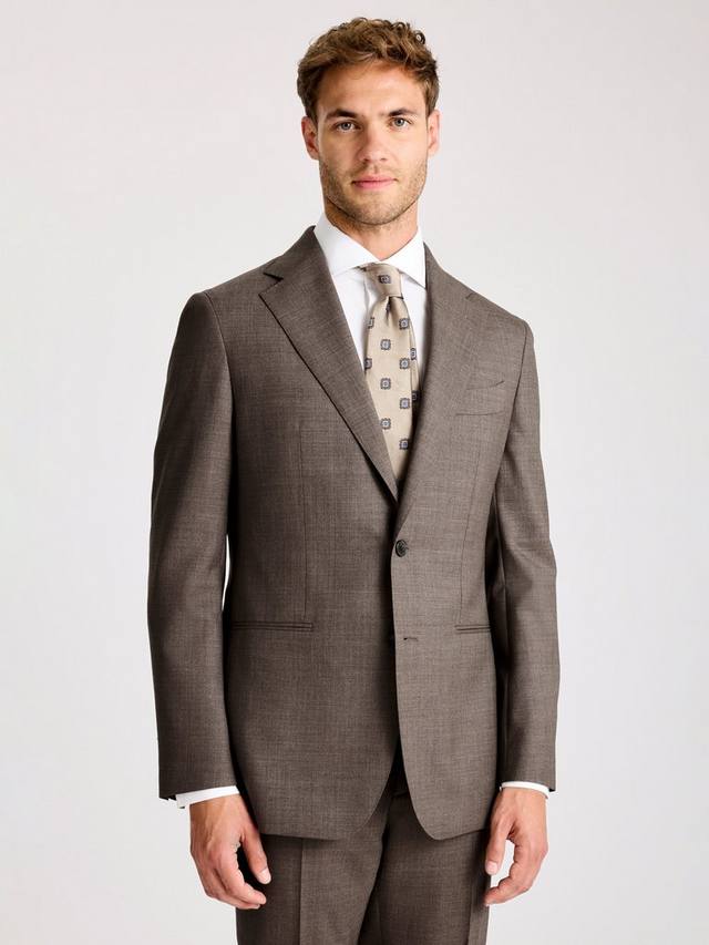 

Бархатистый приталенный пиджак Barberis из шерсти Moss, Light Brown