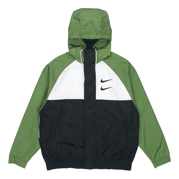 

Куртка sportswear swoosh windproof sports woven jacket green Nike, зеленый