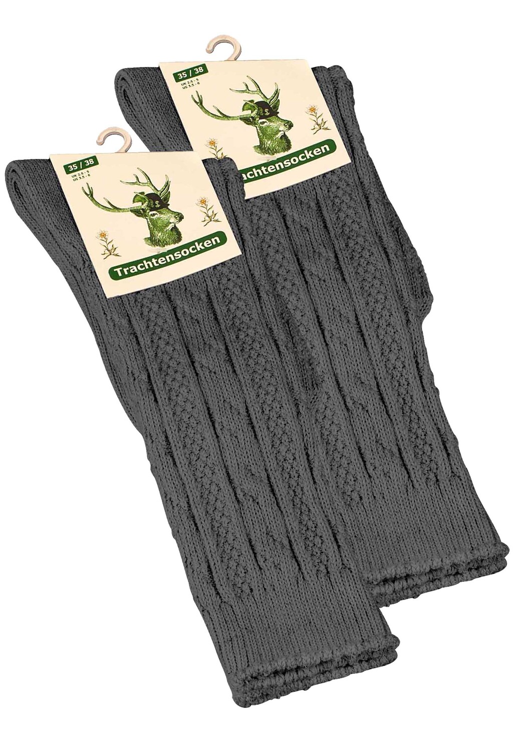 

Носки Cotton Prime Zopfmuster, антрацит