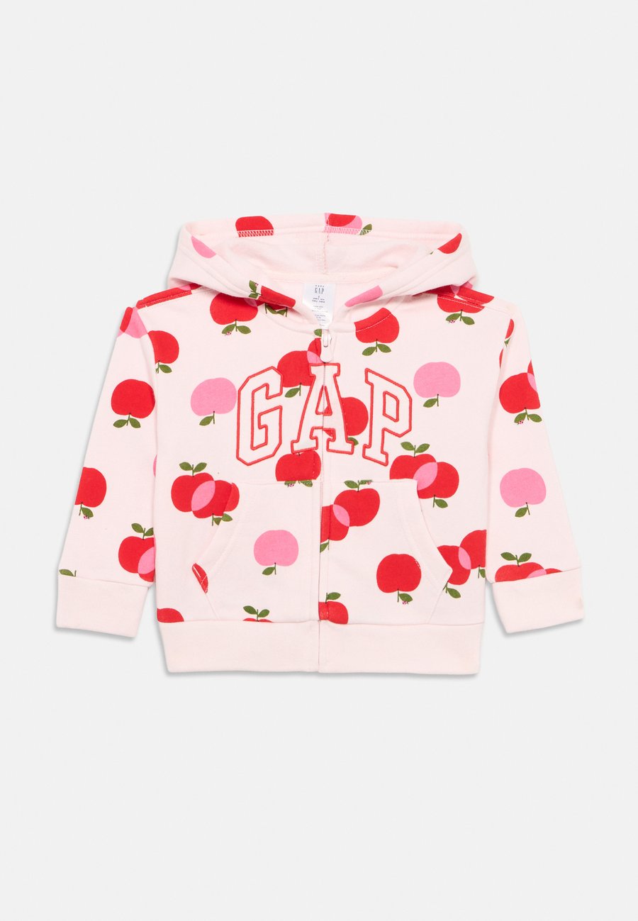 

Худи GAP BABYGAP LOGO ZIP HOODIE, White/Red\N/White