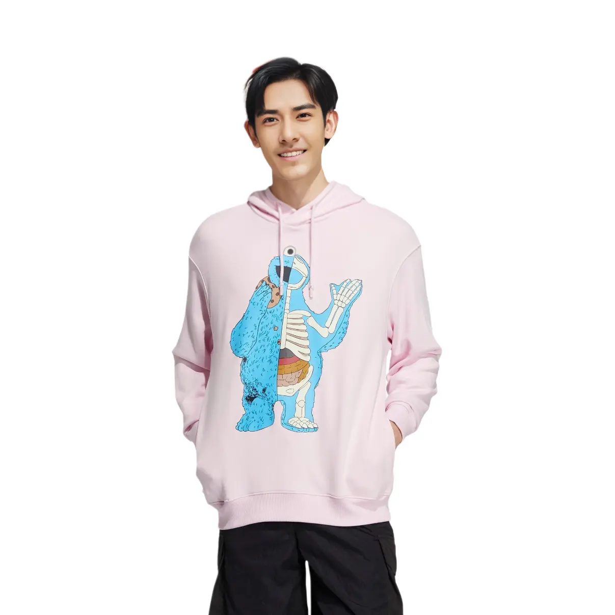 Adidas Neo Толстовка Sesame Street X Unisex Pink — фото 4