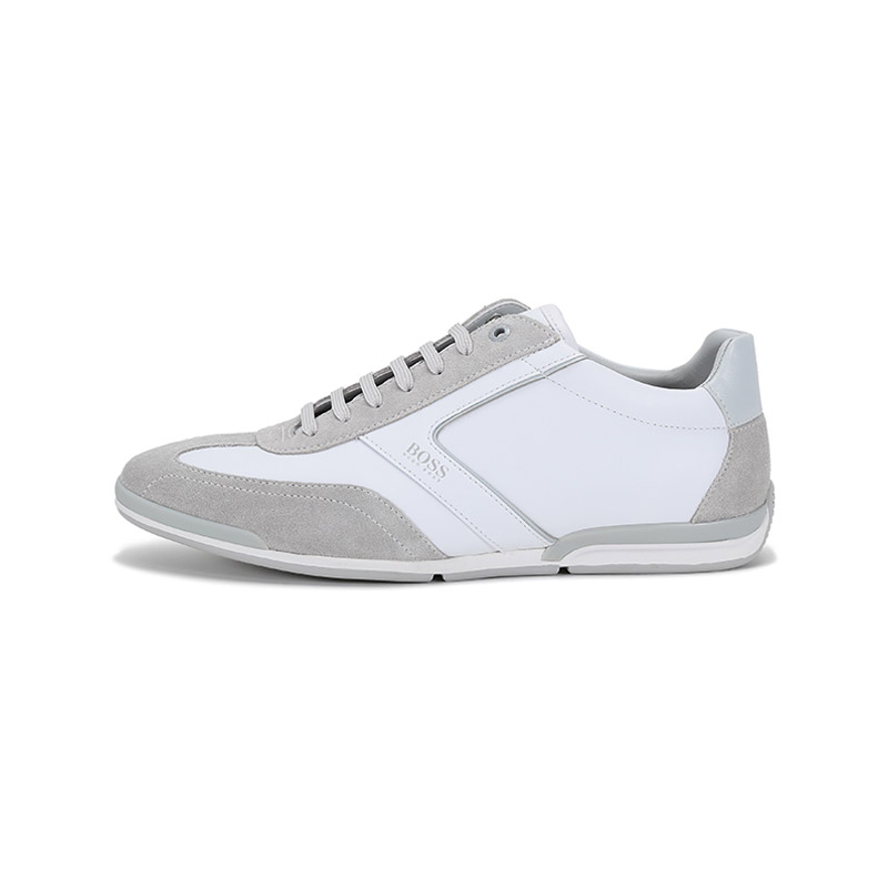 

Кроссовки HUGO BOSS Lifestyle Shoes Men Low-top Grey / White, белый/серый