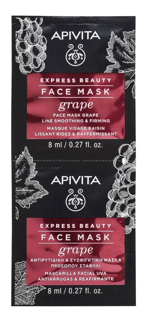 

Apivita Express Beauty Grape медицинская маска, 2 шт.