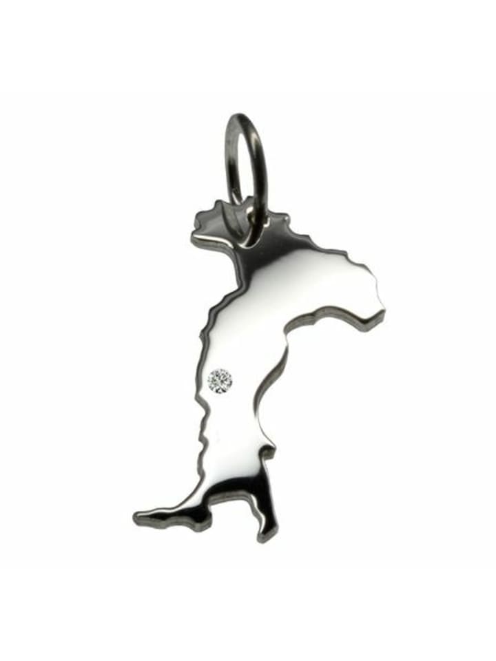 

Schmuckador Итальянский кулон с бриллиантом огранки «бриллиант» 0,015 карата, серебро 925 пробы