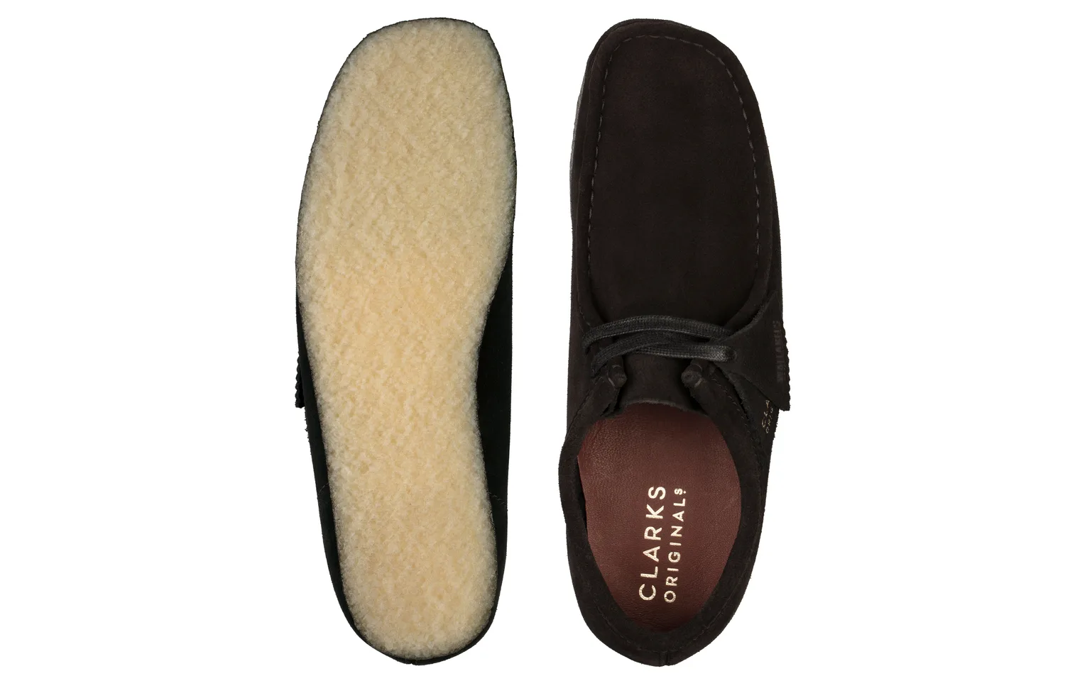 Clarks Туфли casual мужские originals cow split leather черные — фото 4