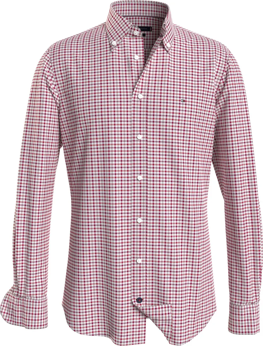 

Рубашка Tommy Hilfiger с длинными рукавами "CL W-OXFORD CHECK RF SHIRT" и тонким флажком на груди, цвет Royal Berry