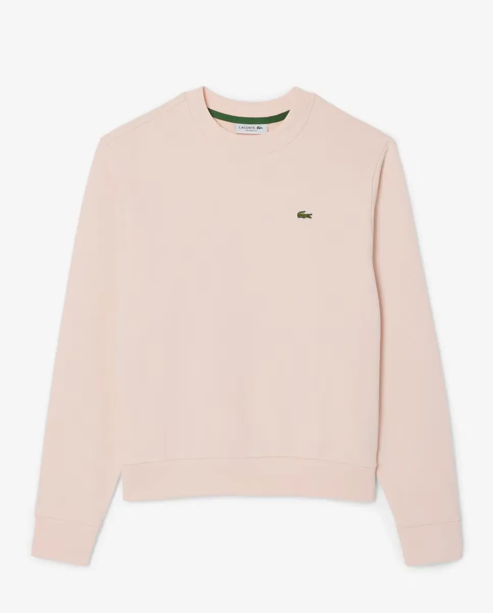 

Женская флисовая толстовка с круглым вырезом Lacoste, розовый