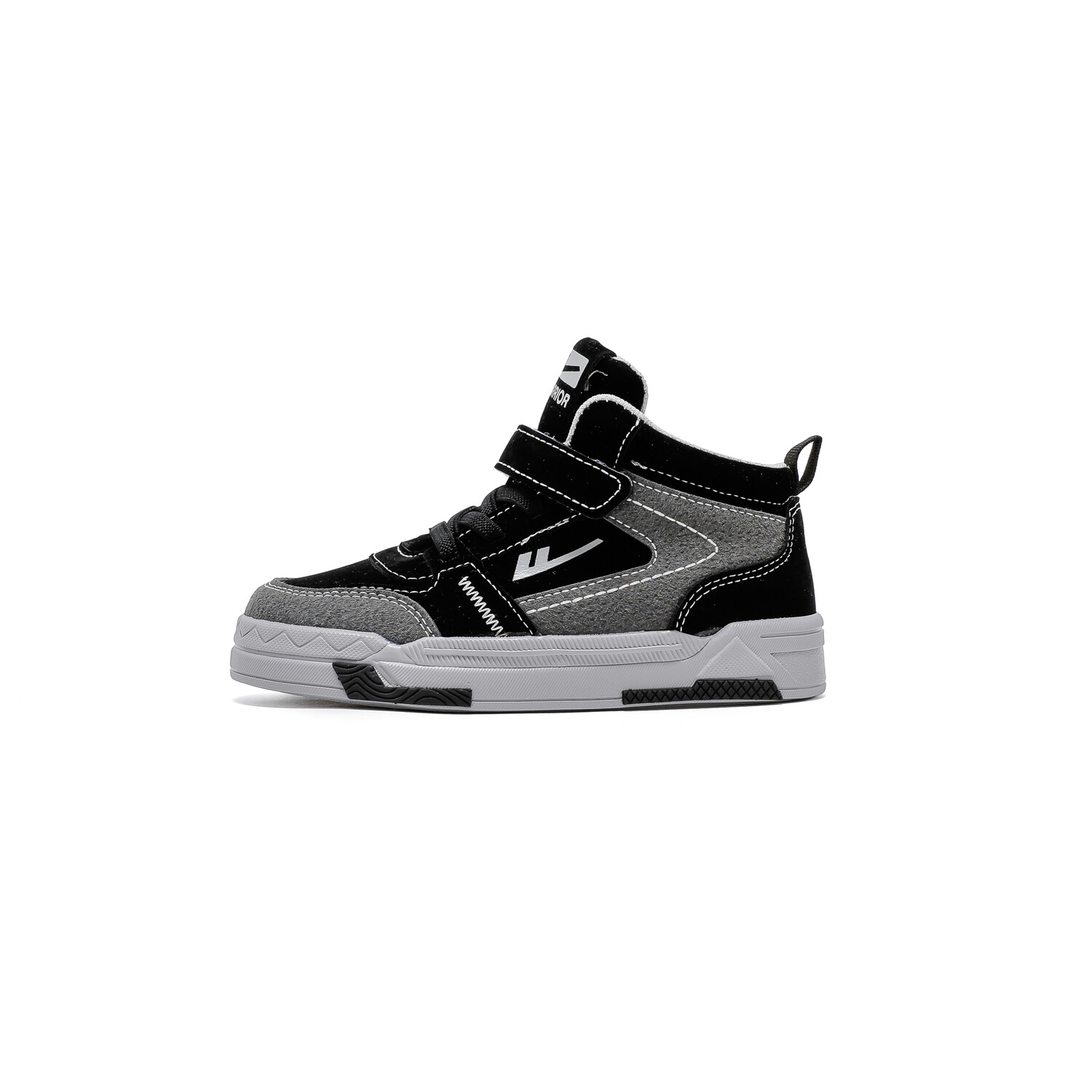Кроссовки WARRIOR Kids Skateboarding Shoes Kids High-top, бежевый/черный — фото 4
