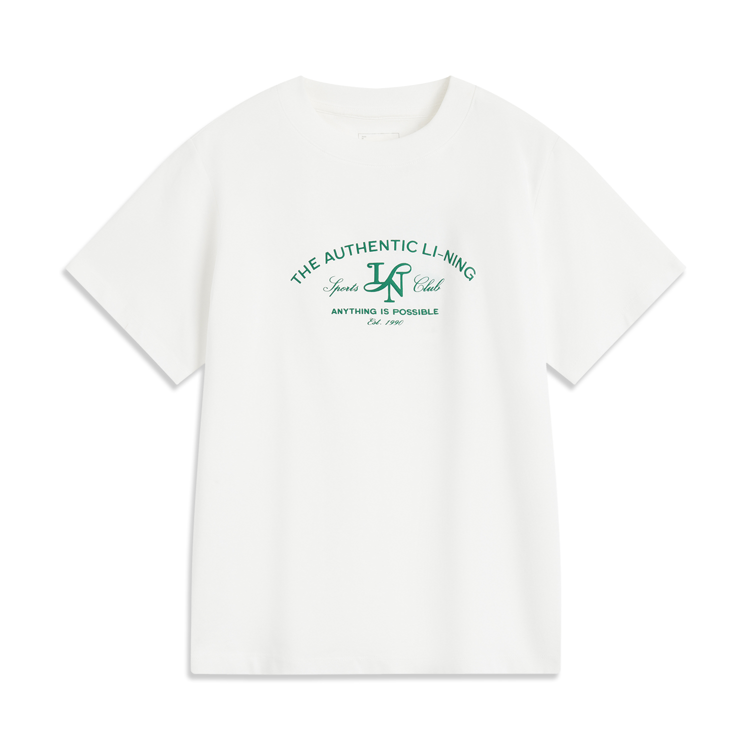 

LINING Футболка Sports Trend Series женская ivory, Бежевый, LINING Футболка Sports Trend Series женская ivory