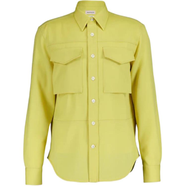 

Рубашка Long Sleeved Buttoned Shirt Alexander McQueen, желтый