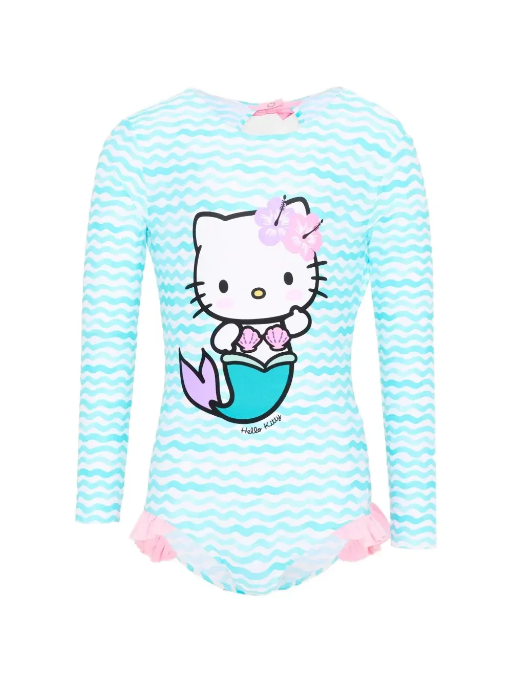 Слитный купальник с оборками X Hello Kitty MC2 Saint Barth Kids, синий