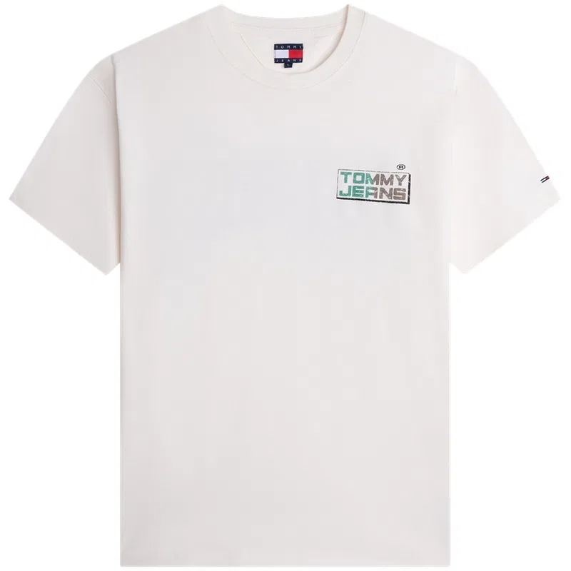 Футболка мужская с круглым вырезом Tommy Hilfiger, Ecru YBH