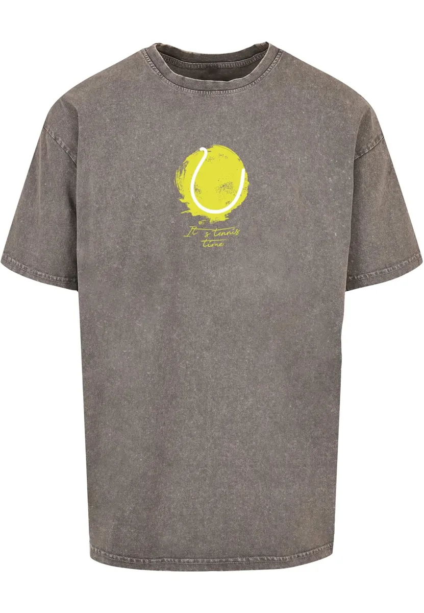 

Футболка Merchcode "Мужская футболка большого размера "Its Tennis Time", вымытая кислотой " Merchcode", цвет Asphalt
