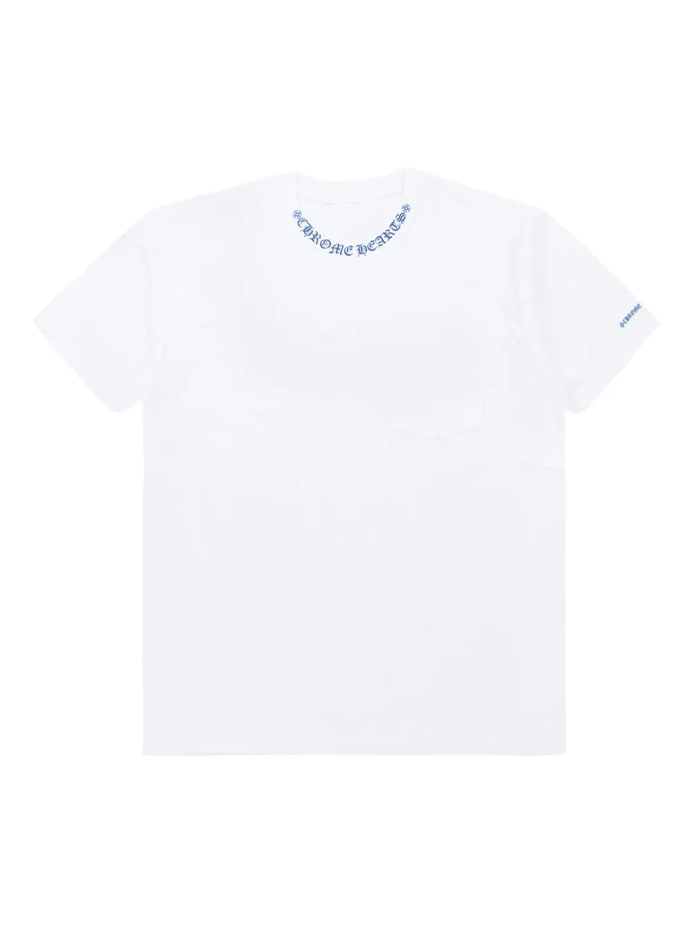 

Футболка с карманом-логотипом на шее Chrome Hearts, белый