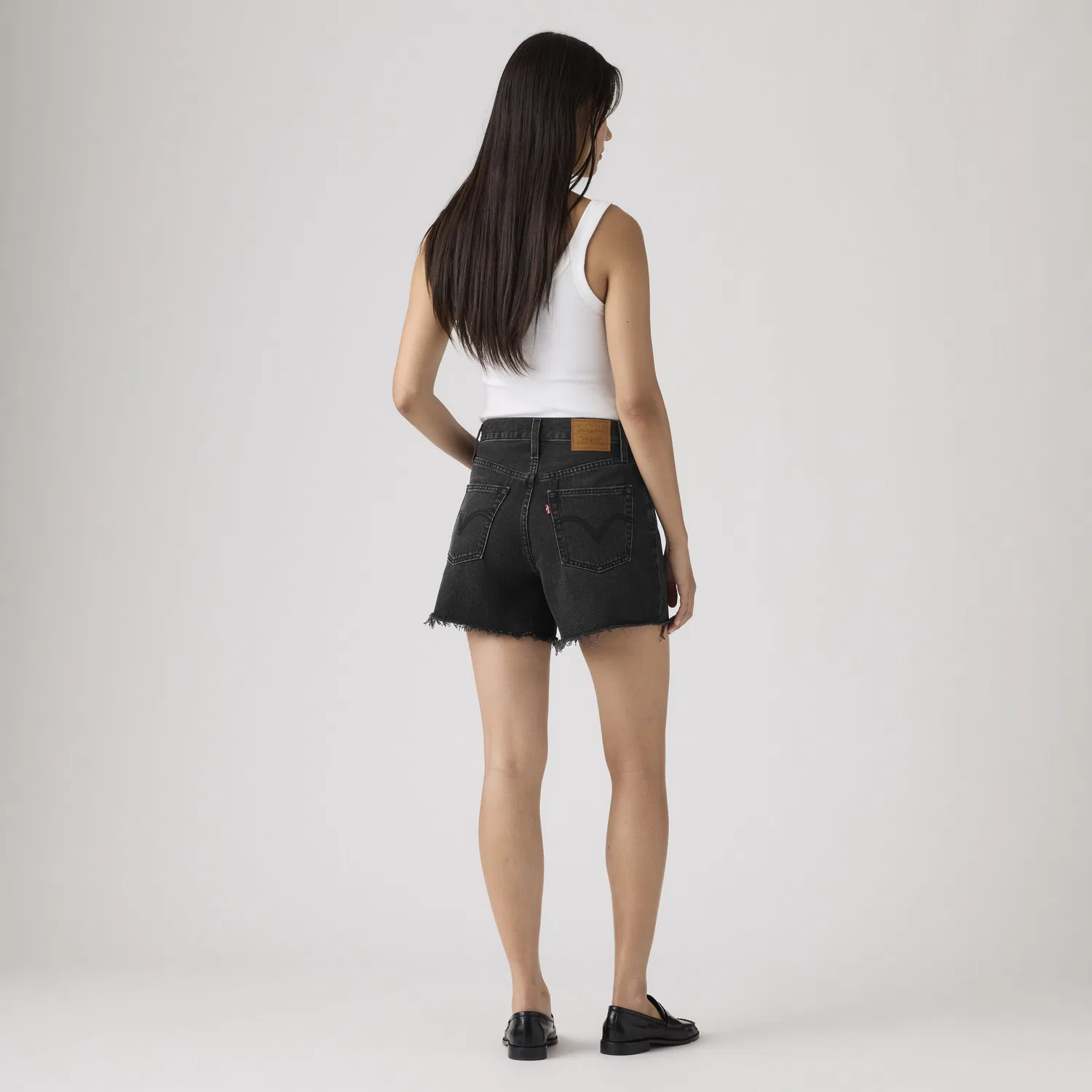 Женские шорты Ribcage Levi's, Black — фото 3