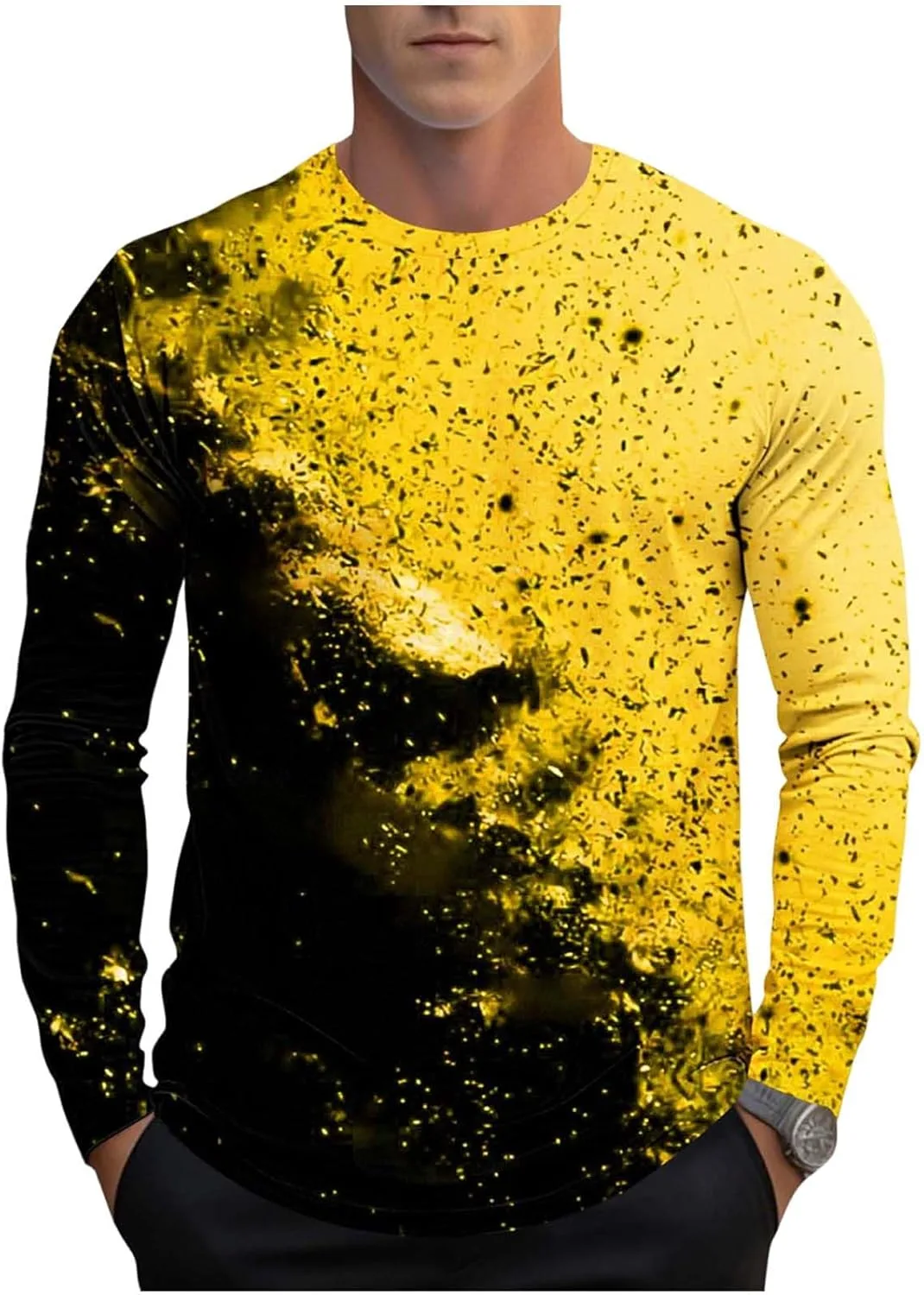 

Футболка для тренировок мужская с длинным рукавом и 3D-принтом Xiaojmake