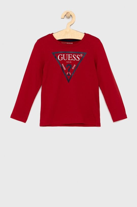 

Детская футболка с длинными рукавами Guess, красный