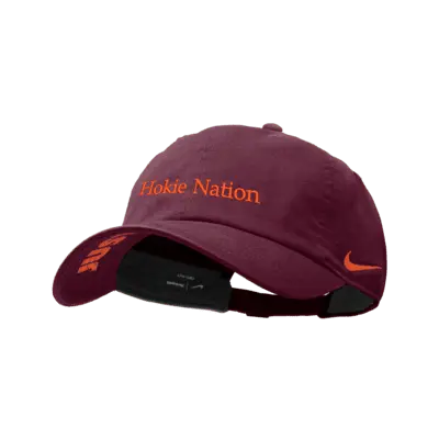 

Бейсболка Nike Virginia Tech College Cap, цвет Dark Maroon