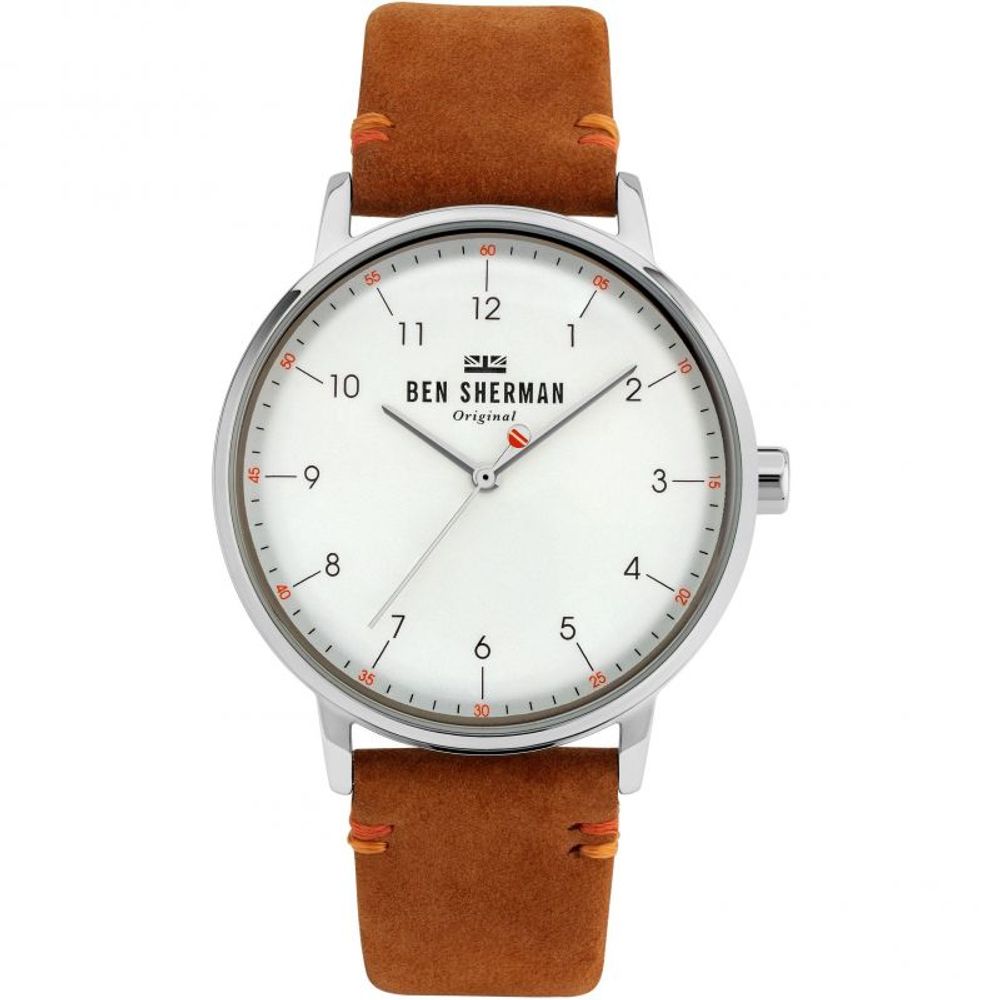 

Часы из коричневой ткани Ben Sherman