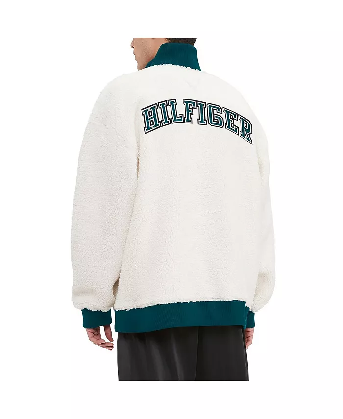 Мужская кремовая толстовка Philadelphia Eagles Jordan Sherpa с молнией на четверть Tommy Hilfiger — фото 3