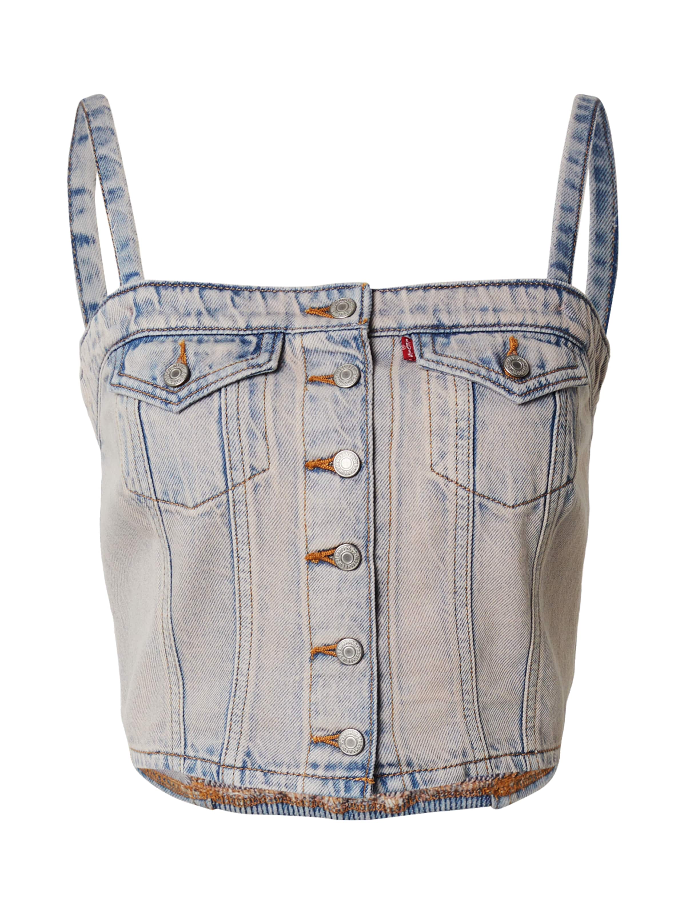 LEVI'S Топ 'Denim Tube Top' в светло-голубом цвете