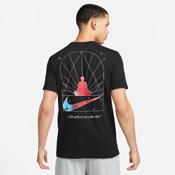 Футболка yoga dri fit Nike, черный — фото 2